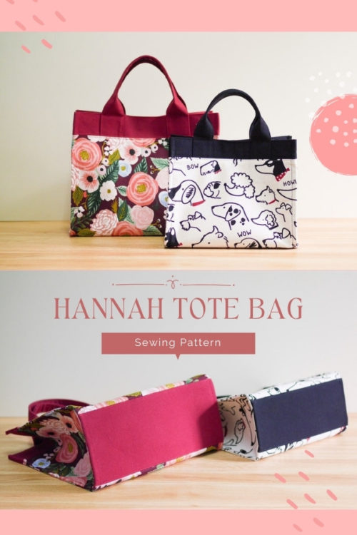 Hannah Tote Bag sewing pattern - Sew Modern Bags