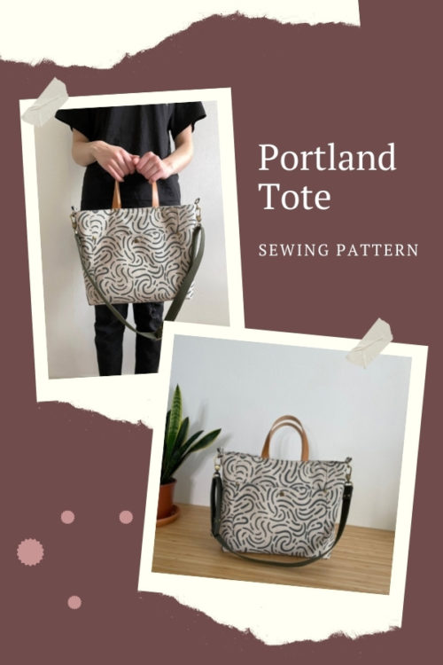 Portland Tote sewing pattern Sew Modern Bags