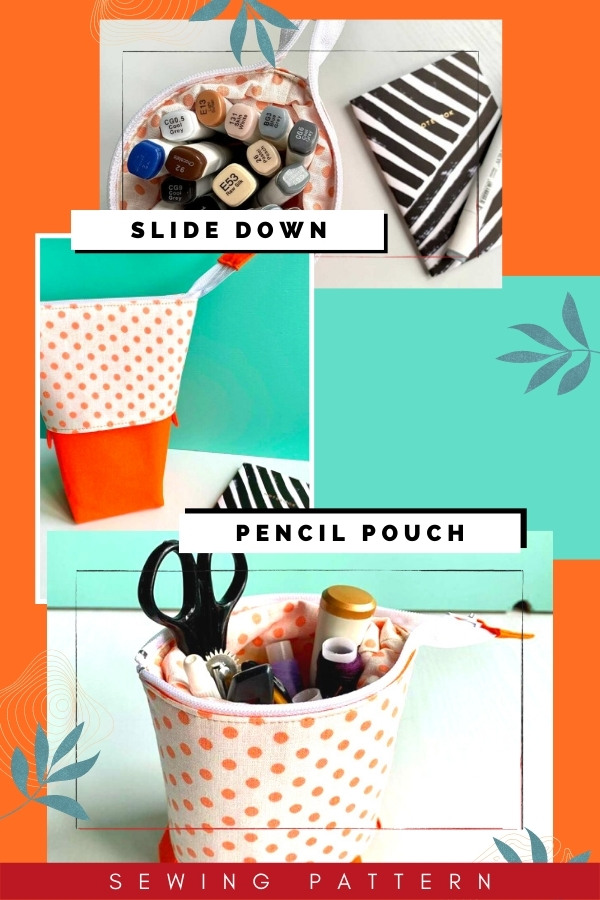 Slide Down Pencil Pouch sewing pattern