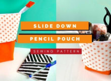 Slide Down Pencil Pouch sewing pattern