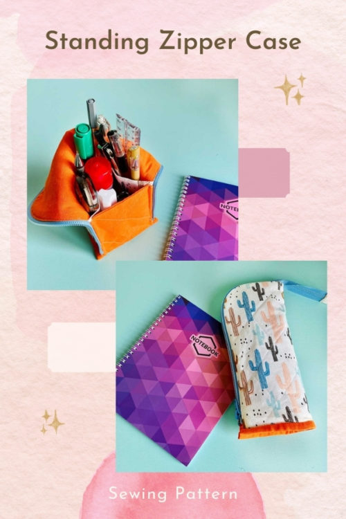 Standing Zipper Case sewing pattern - Sew Modern Bags