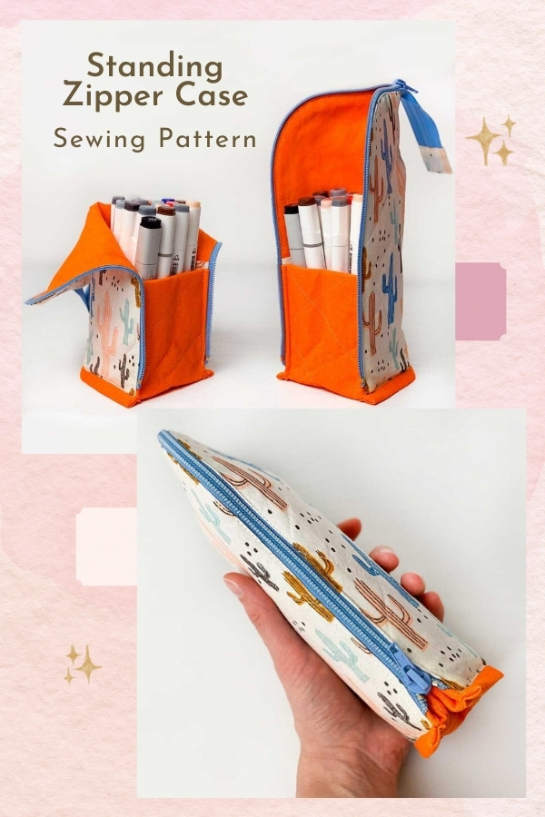 Standing Zipper Case sewing pattern