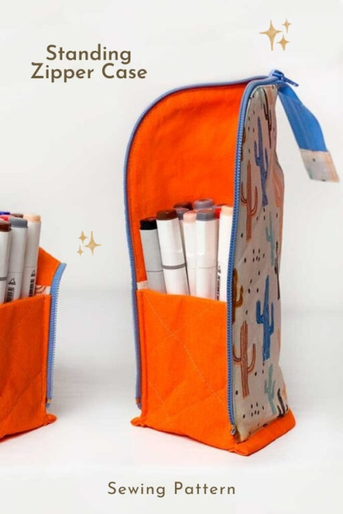 Standing Zipper Case sewing pattern - Sew Modern Bags
