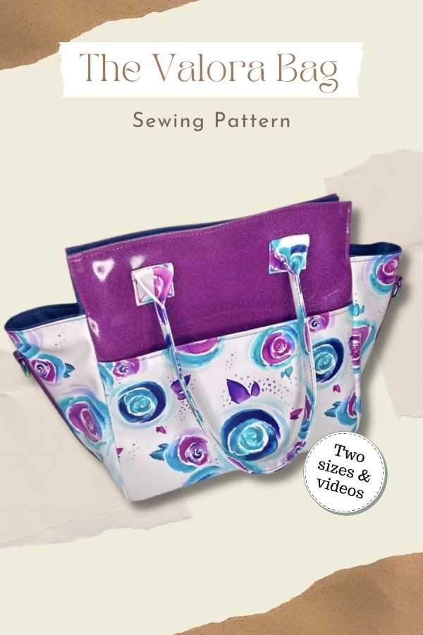 The Valora Bag sewing pattern (Two sizes and videos)
