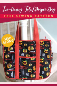 Two-timing Tote/Diaper Bag FREE sewing pattern sew-along - Sew Modern Bags