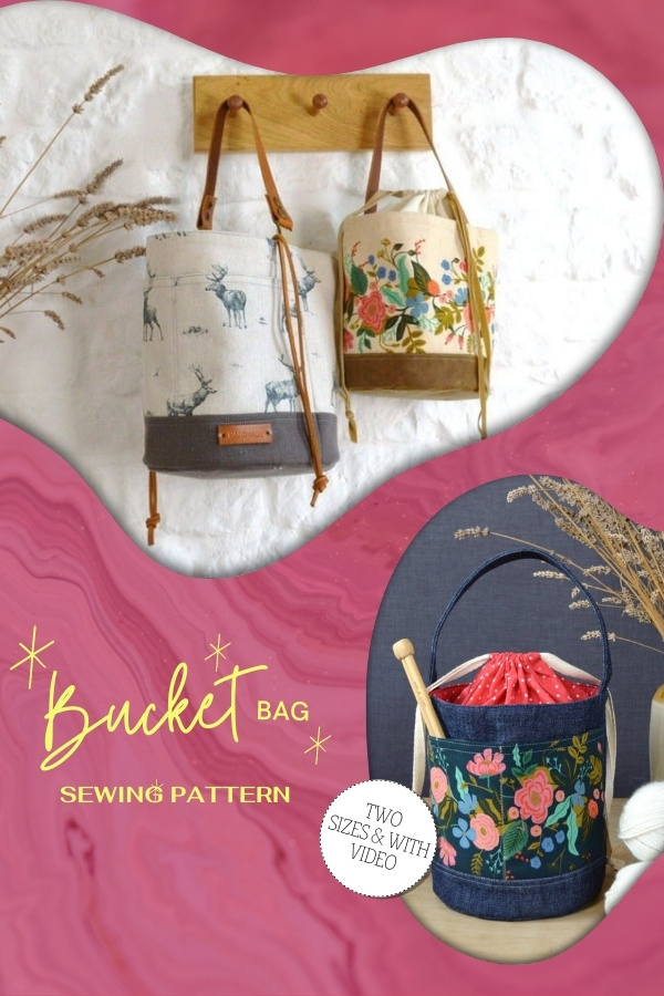 Bucket Bag sewing pattern (two sizes and video)