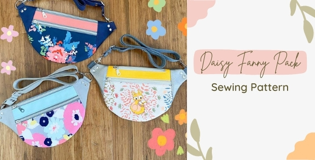 Daisy Fanny Pack sewing pattern - Sew Modern Bags