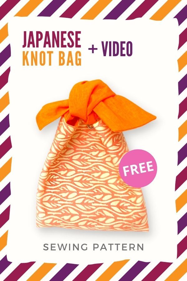 Japanese Knot Bag FREE sewing pattern (+ video)