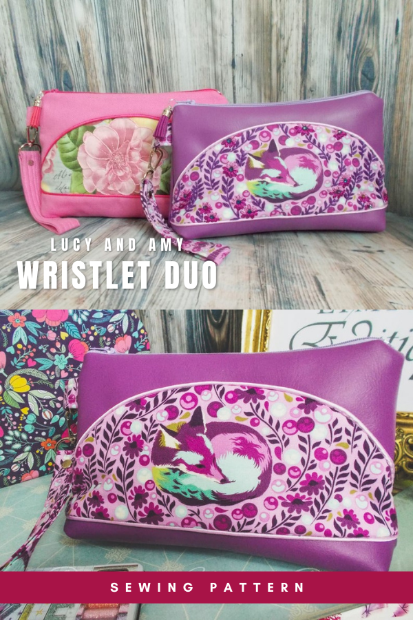 Lucy and Amy Wristlet Duo sewing pattern