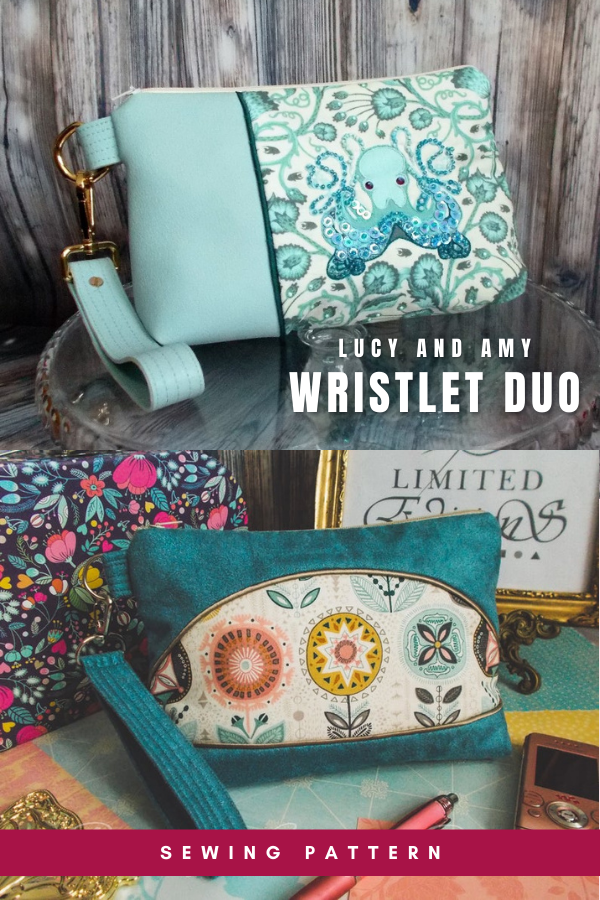 Lucy and Amy Wristlet Duo sewing pattern