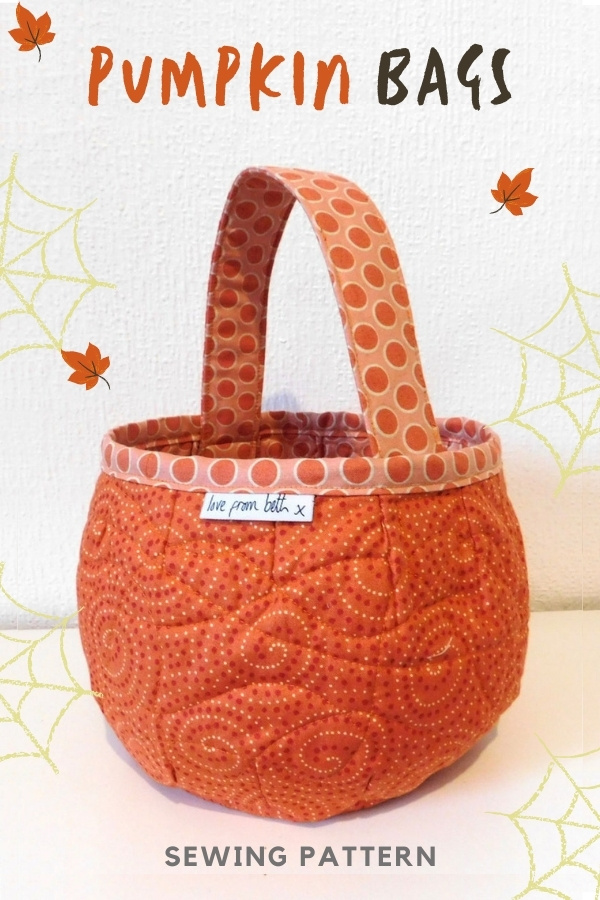 Pumpkin Bags sewing pattern