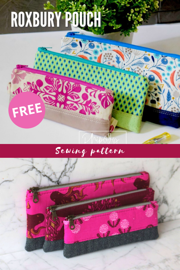 Roxbury Pouch FREE sewing pattern
