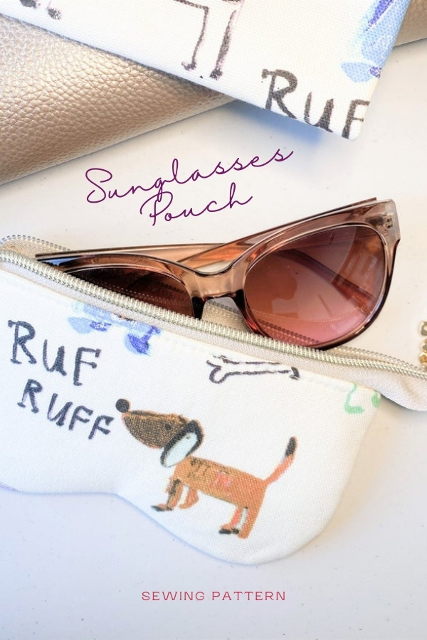 Sunglasses Pouch sewing pattern