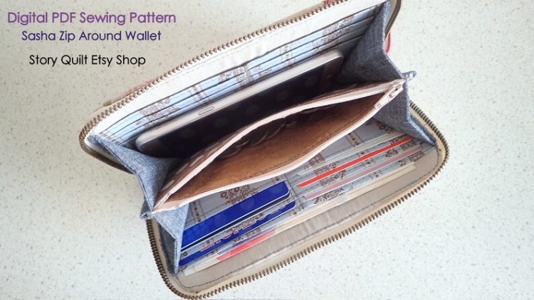 Sasha Zip Around Wallet sewing pattern - Sew Modern Bags