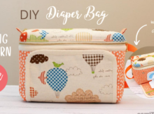DIY Diaper Bag FREE sewing pattern (with wipe dispenser)