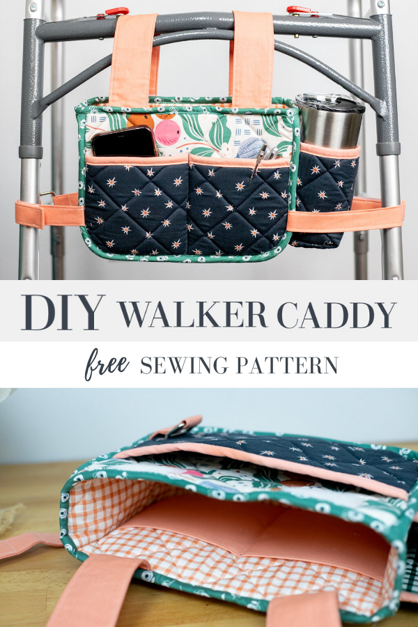 DIY Walker Caddy FREE sewing pattern - Sew Modern Bags