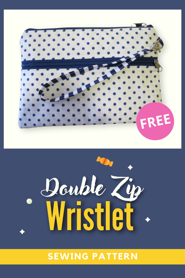 Double Zip Wristlet FREE sewing pattern Sew Modern Bags