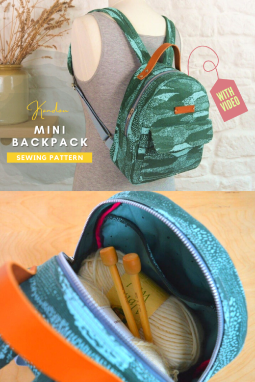 Kandou Mini Backpack sewing pattern (with video) Sew Modern Bags
