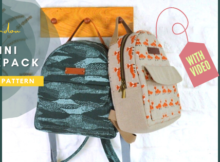 Kandou Mini Backpack sewing pattern (with video)