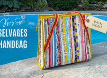 King Size Selvages Handbag sewing pattern (with video)