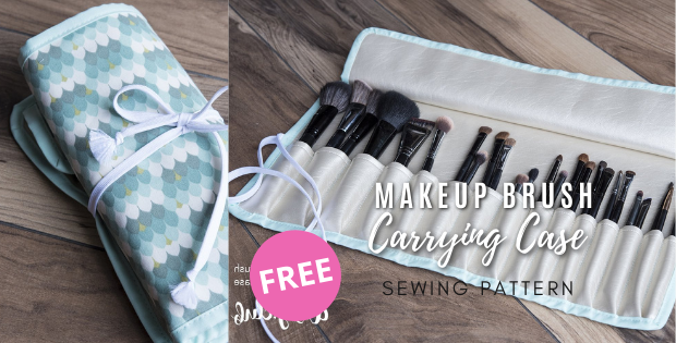 Makeup Brush Carrying Case FREE sewing pattern - Sew Modern Bags