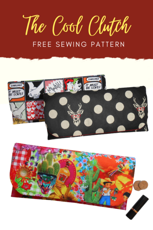 The Cool Clutch FREE sewing pattern - Sew Modern Bags