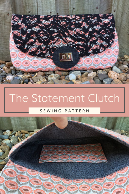 The Statement Clutch sewing pattern (3 sizes) - Sew Modern Bags