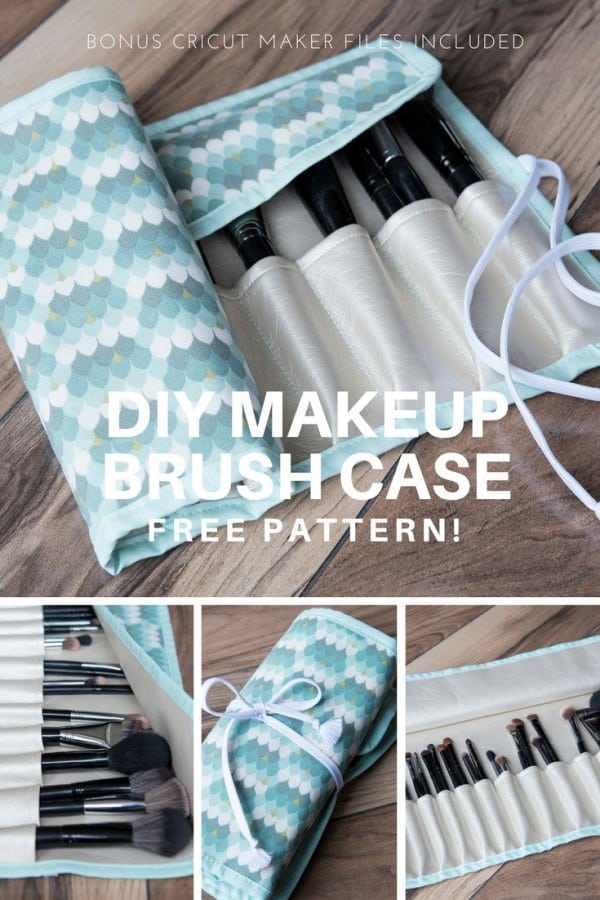 Makeup Brush Carrying Case FREE sewing pattern