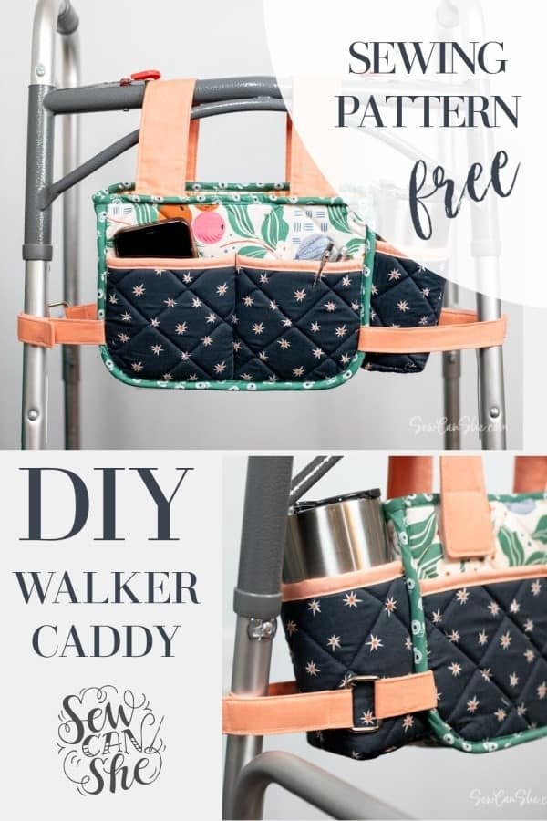 DIY Walker Caddy FREE sewing pattern