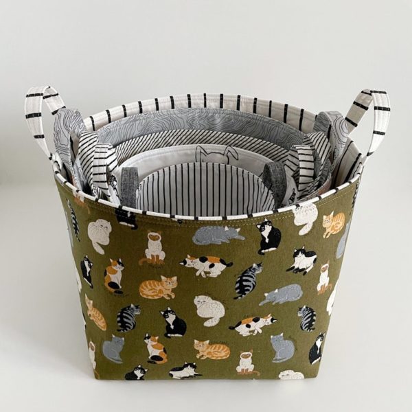 Lagom Storage Bins (5 sizes) - Sew Modern Bags