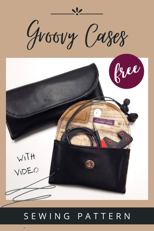 Groovy Cases FREE sewing pattern with video Sew Modern Bags