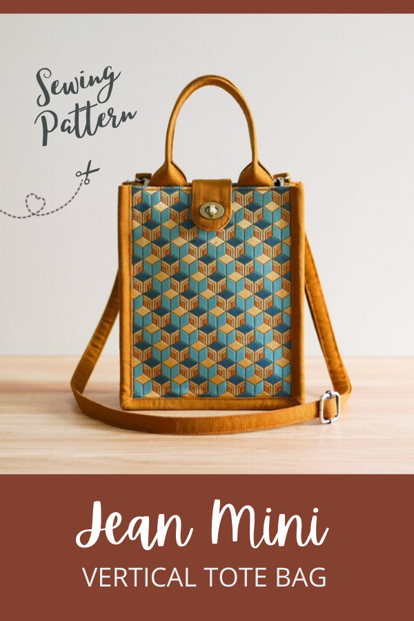 Jean Mini Vertical Tote Tote Bag Tote Bag Pattern Mini Bag 