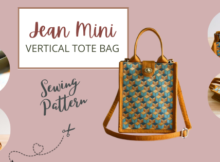 Jean Mini Vertical Tote Bag sewing pattern