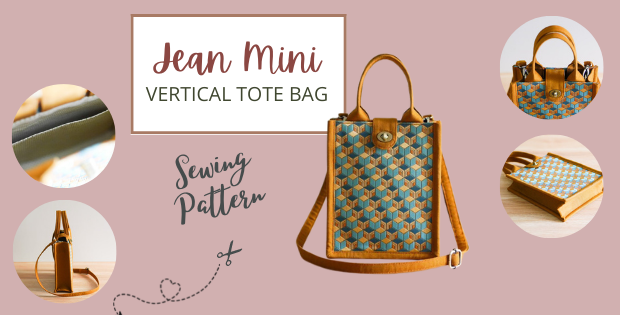 Jean Mini Vertical Tote Tote Bag Tote Bag Pattern Mini Bag 