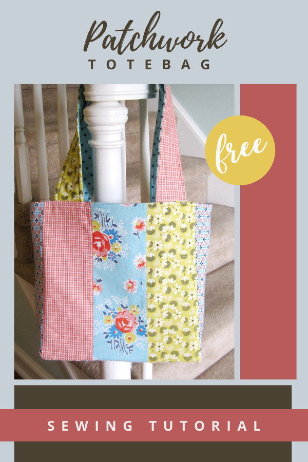 Patchwork Totebag FREE sewing tutorial - Sew Modern Bags