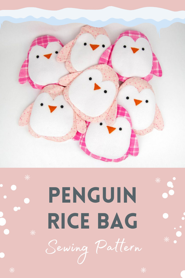 Penguin Rice Bag sewing pattern