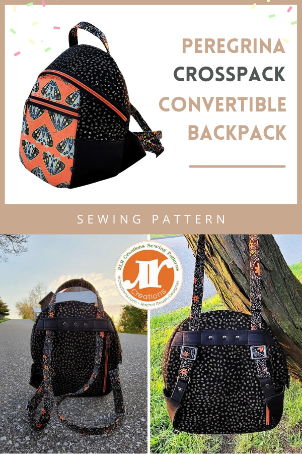 Peregrina Crosspack Convertible Backpack sewing pattern
