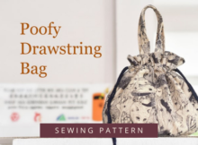 Poofy Drawstring Bag sewing pattern