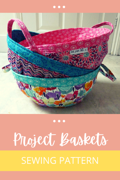 Project Baskets sewing pattern - Sew Modern Bags