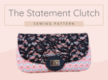 The Statement Clutch sewing pattern