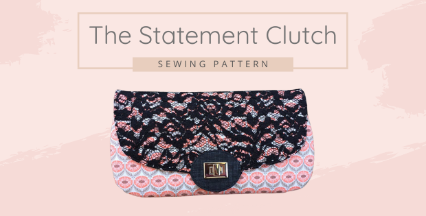 The Statement Clutch sewing pattern (3 sizes) - Sew Modern Bags