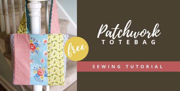 Patchwork Totebag FREE sewing tutorial - Sew Modern Bags