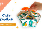 Cute Basket sewing pattern (3 sizes)