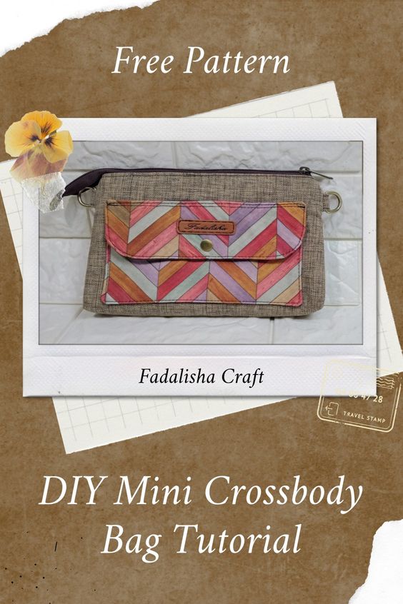 DIY Mini Crossbody Bag or Wristlet free pattern with video - Sew Modern ...