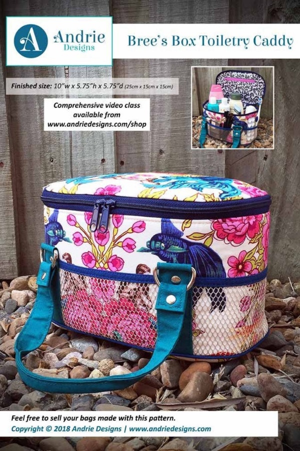 Brie's Box Toiletry Caddy Bag sewing pattern