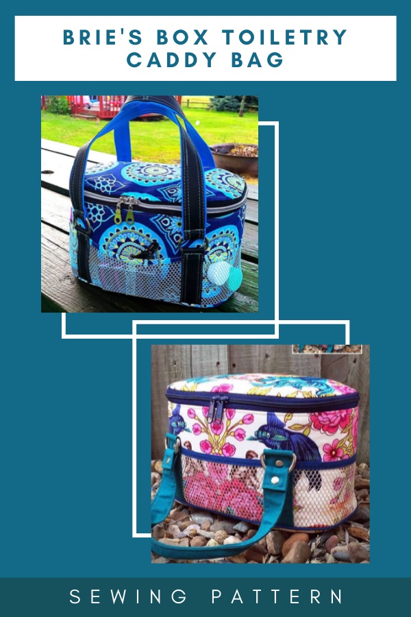 Brie's Box Toiletry Caddy Bag sewing pattern - Sew Modern Bags