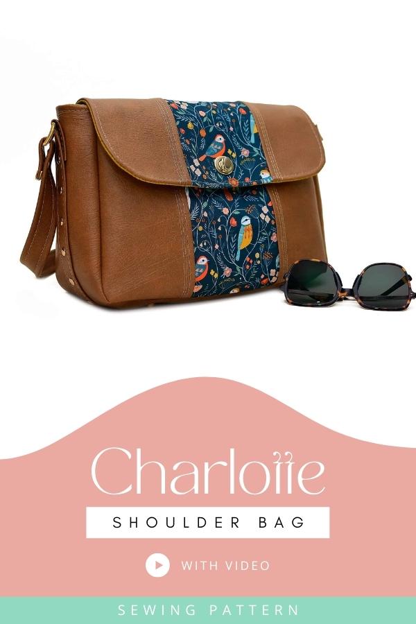 Charlotte Shoulder Bag sewing pattern (with video)