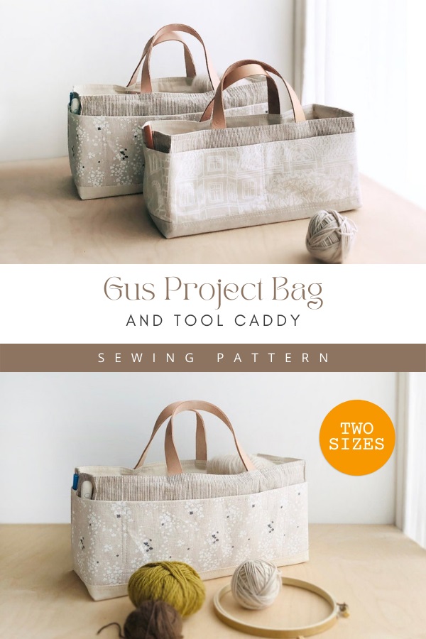 Gus Project Bag and Tool Caddy sewing pattern (2 sizes)