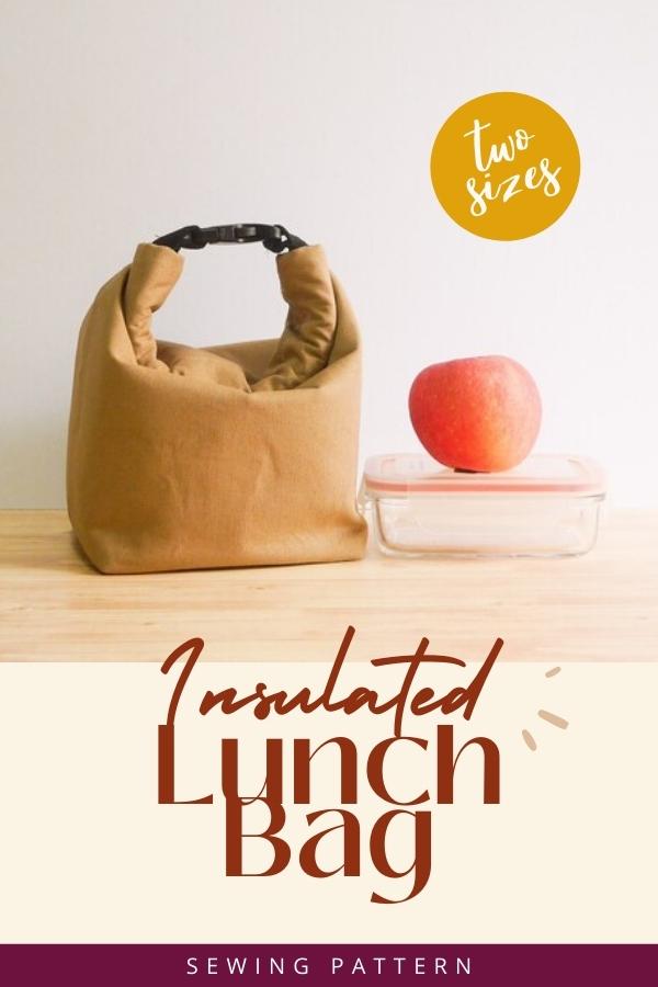 Insulated Lunch Bag sewing pattern (2 sizes)