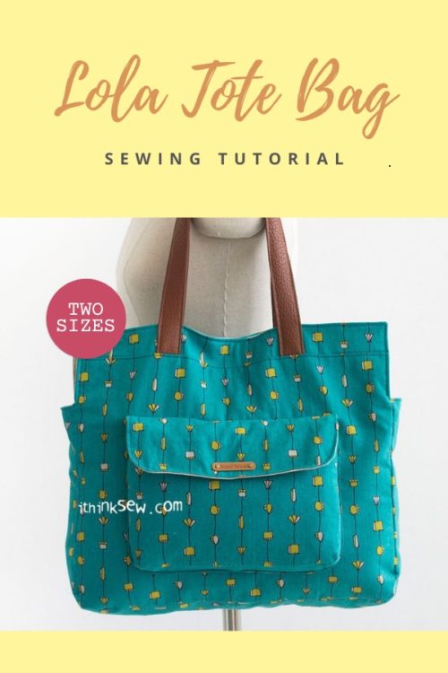 Lola Tote Bag sewing pattern (2 sizes) - Sew Modern Bags